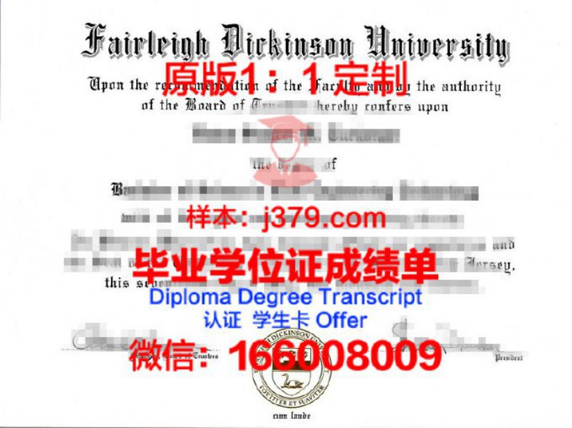 菲尔莱狄更斯大学都市校区毕业证图片Fairleigh Dickinson University Metropolitan Campus Diploma