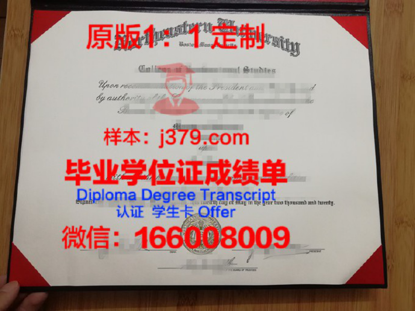 东北大学毕业证图片Northeastern University Diploma